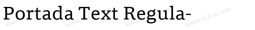 Portada Text Regula字体转换